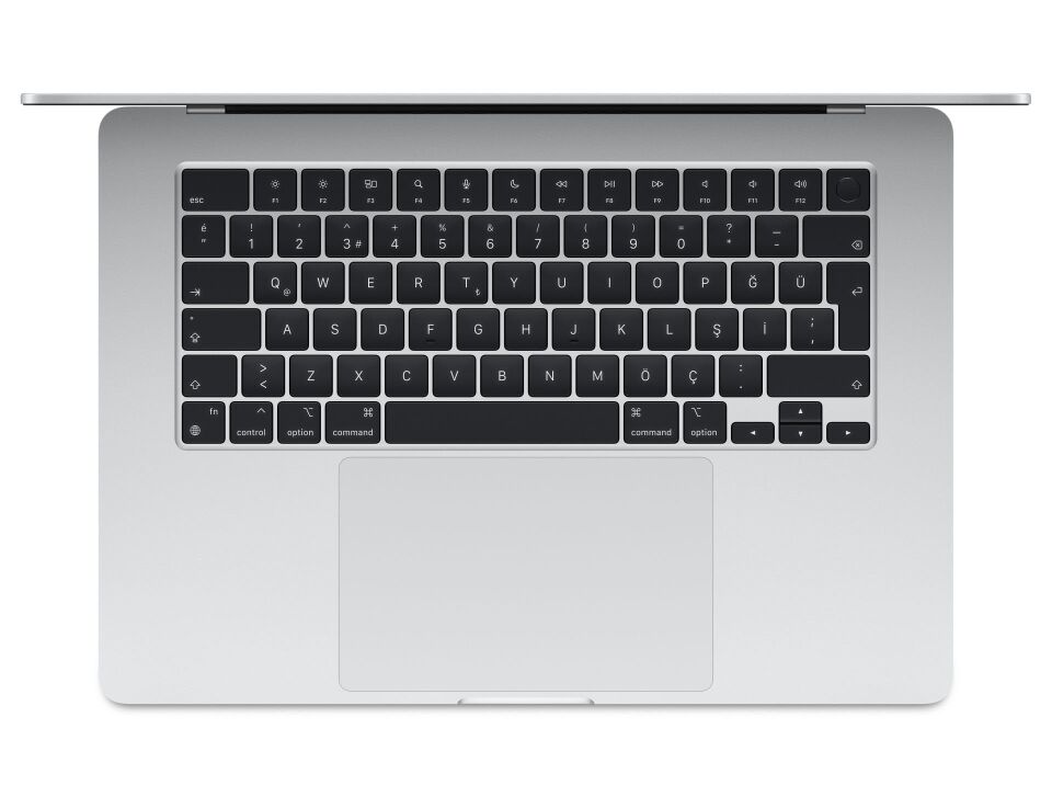 Macbook Air M3  15 inc 16 gb bellek, 256 SSD gümüş
