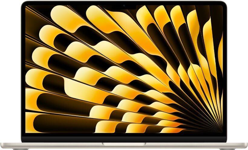 Macbook Air M3  15 inc 16 gb bellek, 512 SSD yıldız ışığı