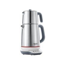 Royaltea 1708 Konuşan Çay Makinesi 1800 W Paslanmaz Çelik Alt ve Üst Gövde 1 lt Demlik, 1,9 lt Su Isıtıcı Kapasitesi