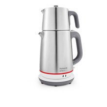 Royaltea 1710 Çay Makinesi 2000 W Paslanmaz Çelik Alt ve Üst Gövde 1 lt Demlik, 1,9 lt Su Isıtıcı Kapasitesi