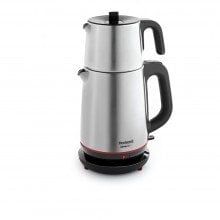 Royaltea 1710 Çay Makinesi 2000 W Paslanmaz Çelik Alt ve Üst Gövde 1 lt Demlik, 1,9 lt Su Isıtıcı Kapasitesi