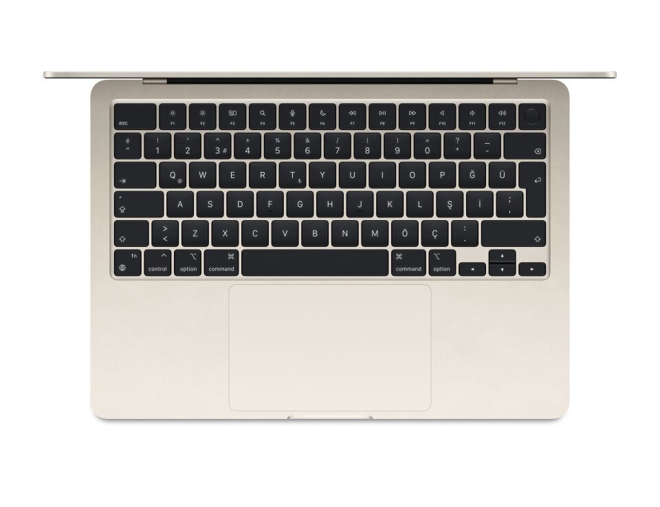 Macbook Air M3  15 inc 16 gb bellek, 1 Tb  SSD yıldız ışığı
