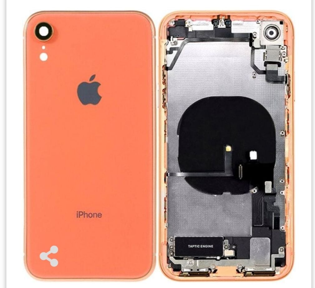 İphone XR Kasa Full Dolu Mercan Turuncu