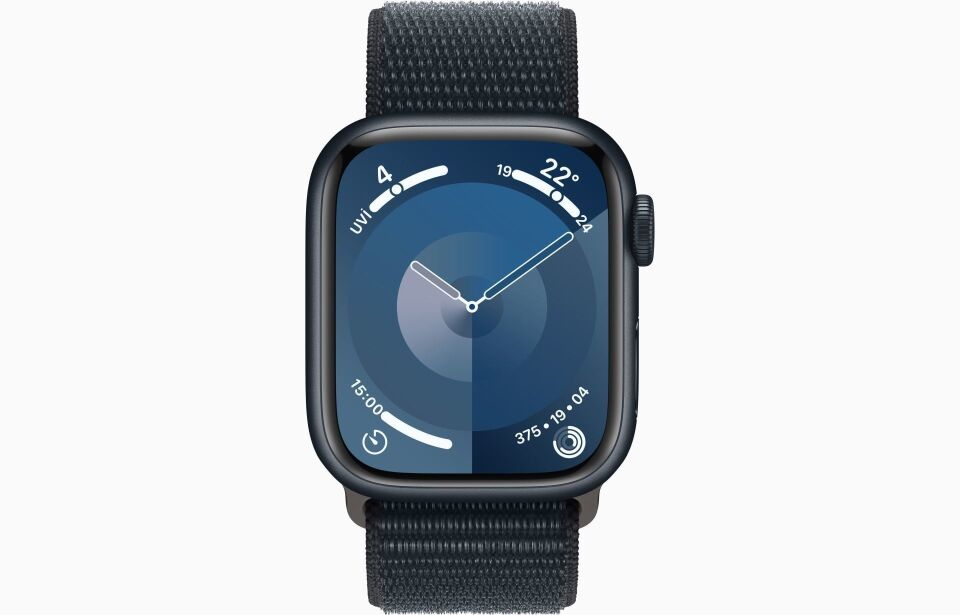Apple Watch Series 9 GPS 41mm Gümüş Rengi Alüminyum Kasa ve Buz Mavisi Spor Loop - MR923TU/A(Kopya)