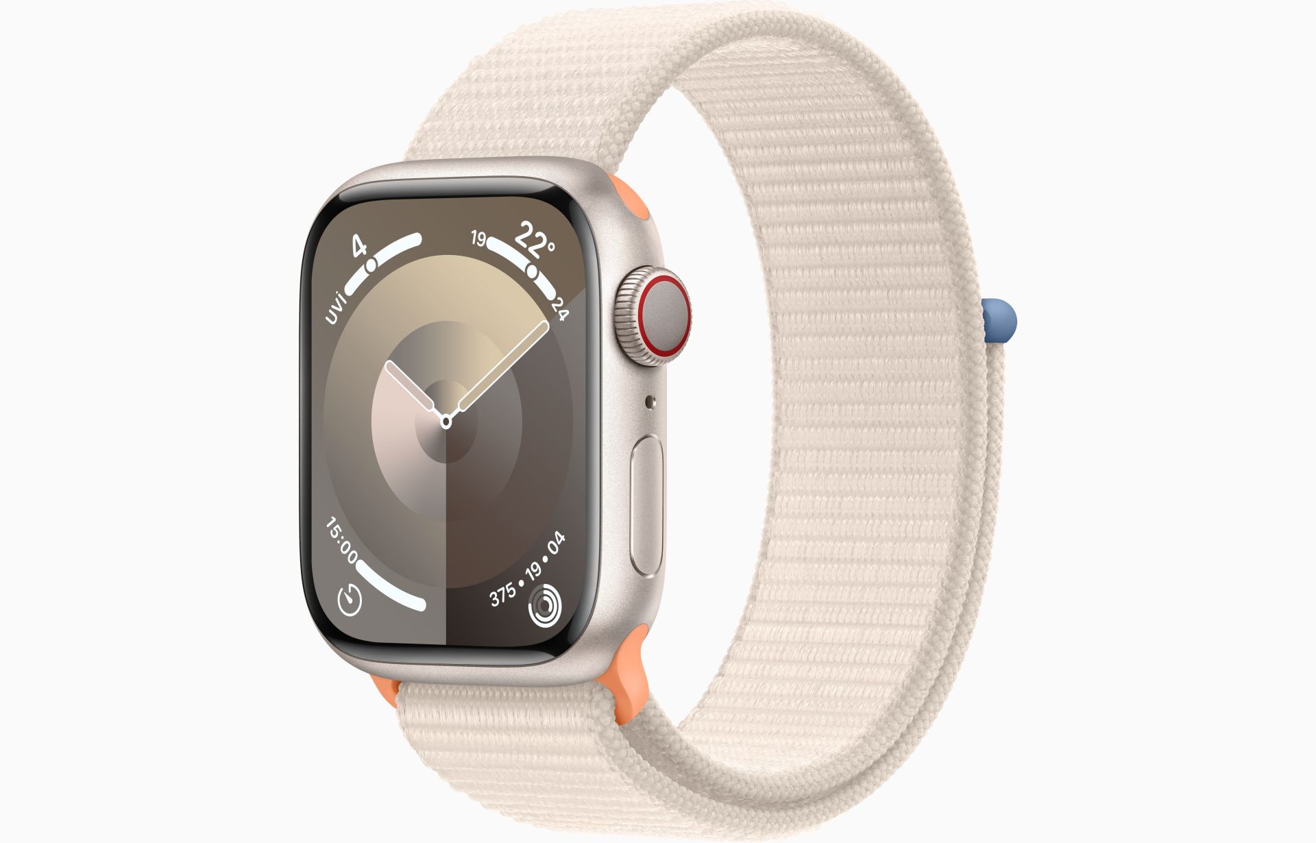 Apple Watch Series 9 GPS 41mm Yıldız Işığı Alüminyum Kasa ve Yıldız Işığı Spor Loop - MR8V3TU/A