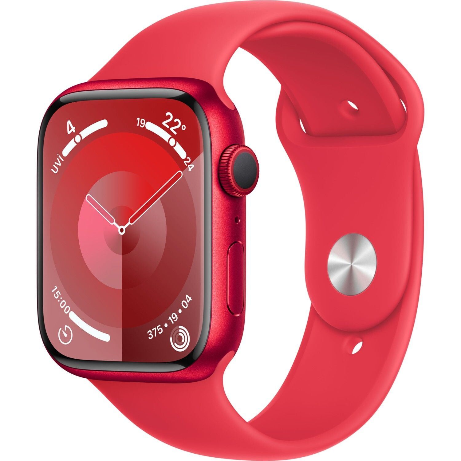Apple Watch Series 9 GPS 45mm (PRODUCT)RED Alüminyum Kasa ve (PRODUCT)RED Spor Kordon - M/L - MRXK3TU/A