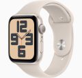Apple Watch SE GPS 44mm Yıldız Işığı Alüminyum Kasa ve Yıldız Işığı Spor Kordon - M/L - MRE53TU/A