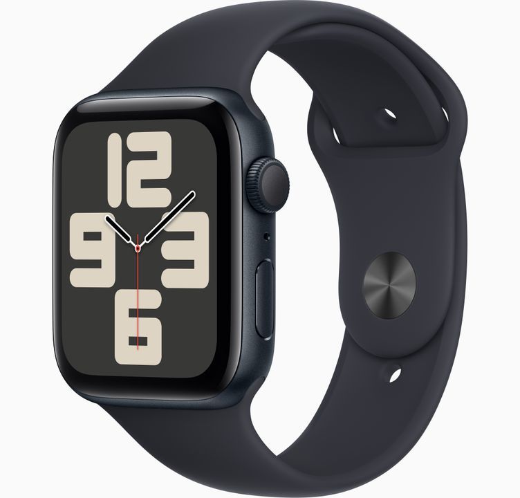Apple Watch SE GPS 40mm Gece Yarısı Alüminyum Kasa ve Gece Yarısı Spor Kordon - M/L - MR9Y3TU/A