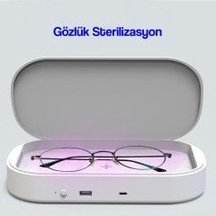 KABLOSUZ ŞARJ VE STERİLİZASYON KUTUSU DEZENFEKTAN CİHAZI MASKE STERİLİZASYONU