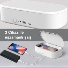 KABLOSUZ ŞARJ VE STERİLİZASYON KUTUSU DEZENFEKTAN CİHAZI MASKE STERİLİZASYONU