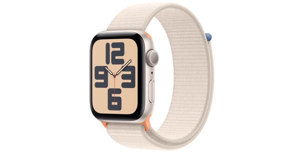 Apple Watch SE GPS 40mm Yıldız Işığı Alüminyum Kasa ve Yıldız Işığı Spor Loop - MR9W3TU/A