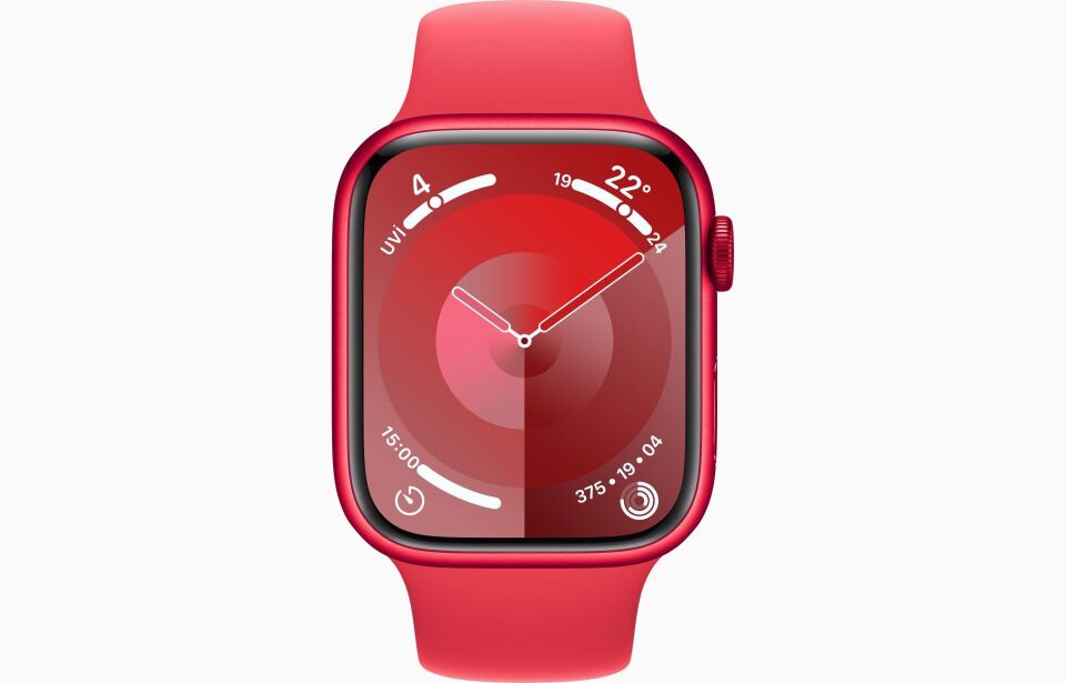 Apple Watch Series 9 GPS 41mm (PRODUCT)RED Alüminyum Kasa ve (PRODUCT)RED Spor Kordon - M/L - MRXH3TU/A