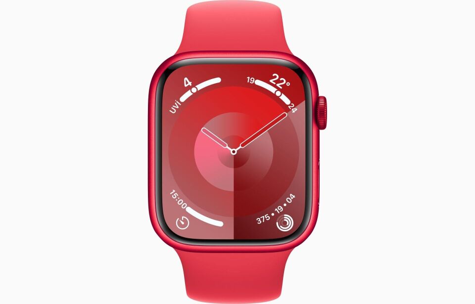 Apple Watch Series 9 GPS 41mm (PRODUCT)RED Alüminyum Kasa ve (PRODUCT)RED Spor Kordon - S/M - MRXG3TU/A