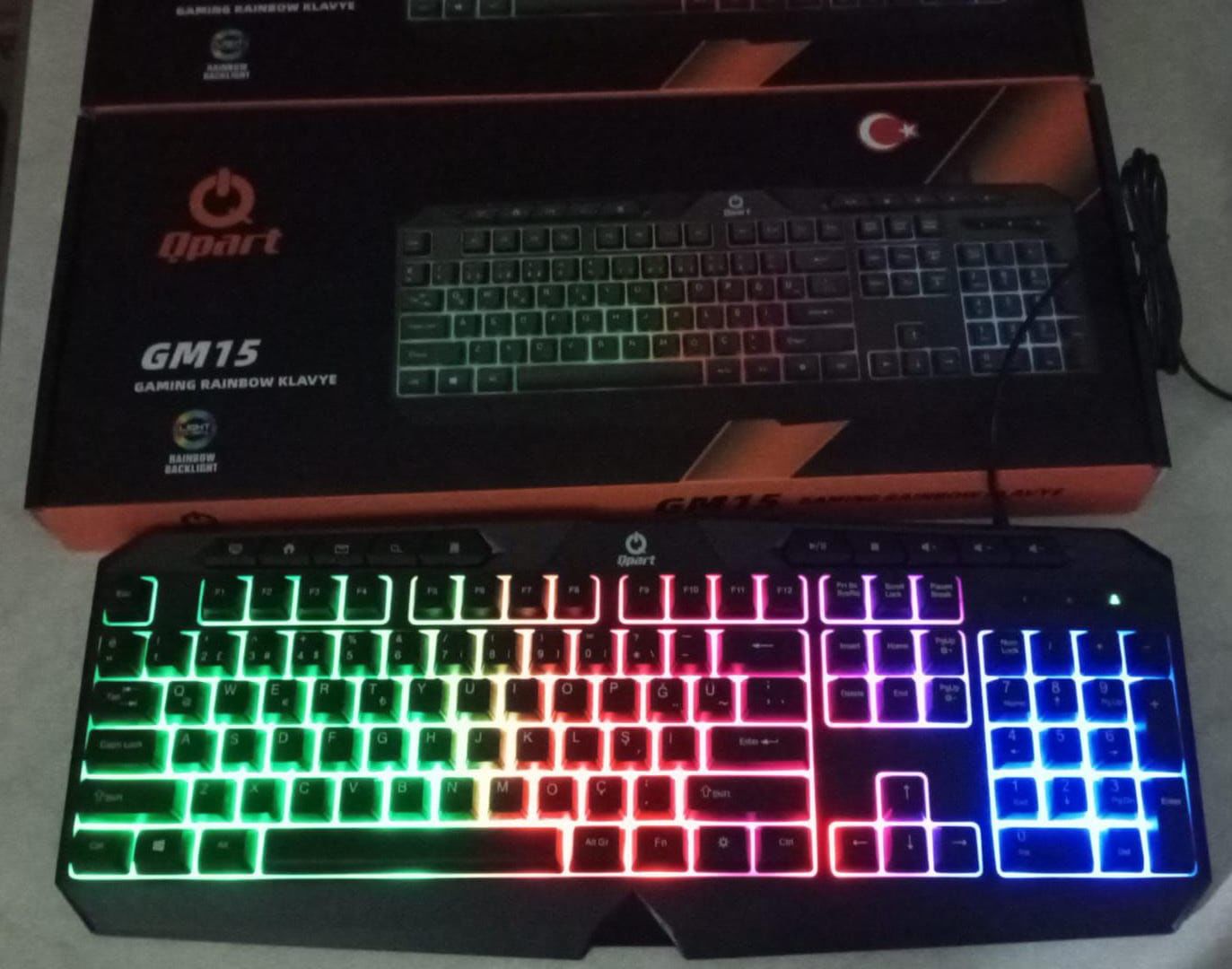 QPART RAİNBOW GAMİNG KLAVYE