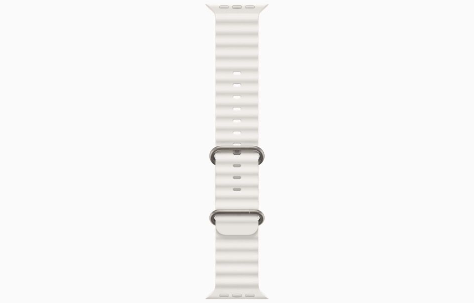 Apple Watch Ultra 2 GPS + Cellular, 49mm Titanyum Kasa ve Beyaz Ocean Kordon - MREJ3TU/A