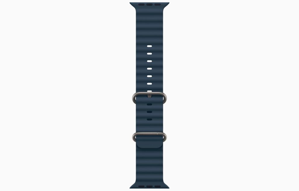 Apple Watch Ultra 2 GPS + Cellular, 49mm Titanyum Kasa ve Mavi Ocean Kordon - MREG3TU/A