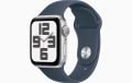 Apple Watch SE GPS 44mm Gümüş Rengi Alüminyum Kasa ve Fırtına Mavisi Spor Kordon - M/L - MREE3TU/A