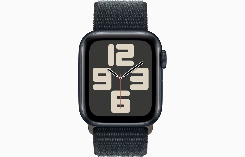 Apple Watch SE GPS 44mm Gece Yarısı Alüminyum Kasa ve Gece Yarısı Spor Loop - MREA3TU/A