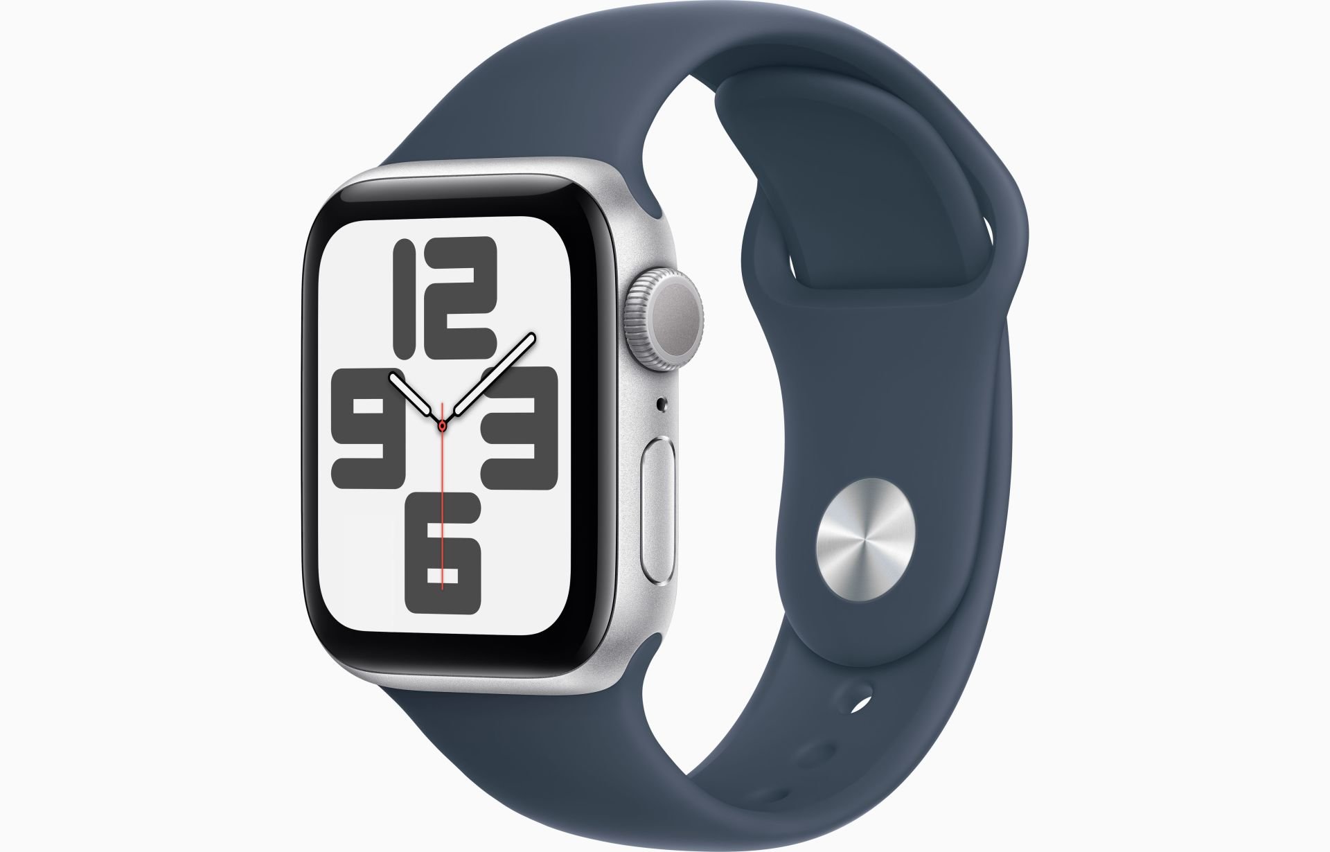 Apple Watch SE GPS 40mm Gümüş Rengi Alüminyum Kasa ve Fırtına Mavisi Spor Kordon - S/M - MRE13TU/A