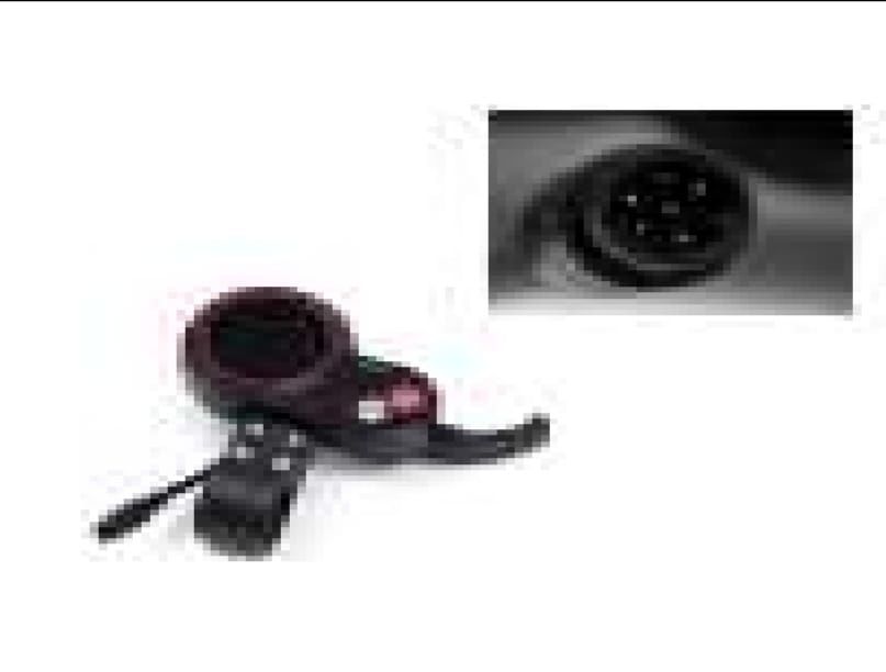 TF-100 6 PİN LCD GÖSTERGE VE GAZ KOLU  SİYAH