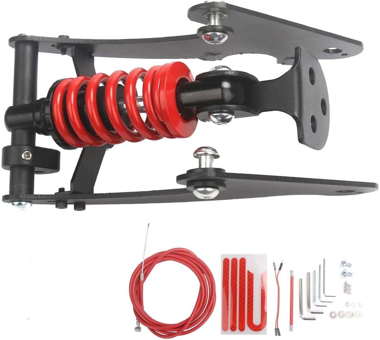 scooter  yedek parça XİAOMİ PRO-PRO2 ARKA AMORTİSÖR  siyah kırmızı