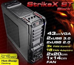 Atx Kasa PC STRIKE X KASA Intel 3.3 (r) Core İ7 (8 Core) 2Gb Ddr3 1066Mhz Ram Sistem Modeli: X58A-UD7 Nvidia 1536Mb Geforce x670 Ekran kartı 6ad ram slot 10ad 3.5''hdd yuva Sadece Kasa Paykom Güvenceli