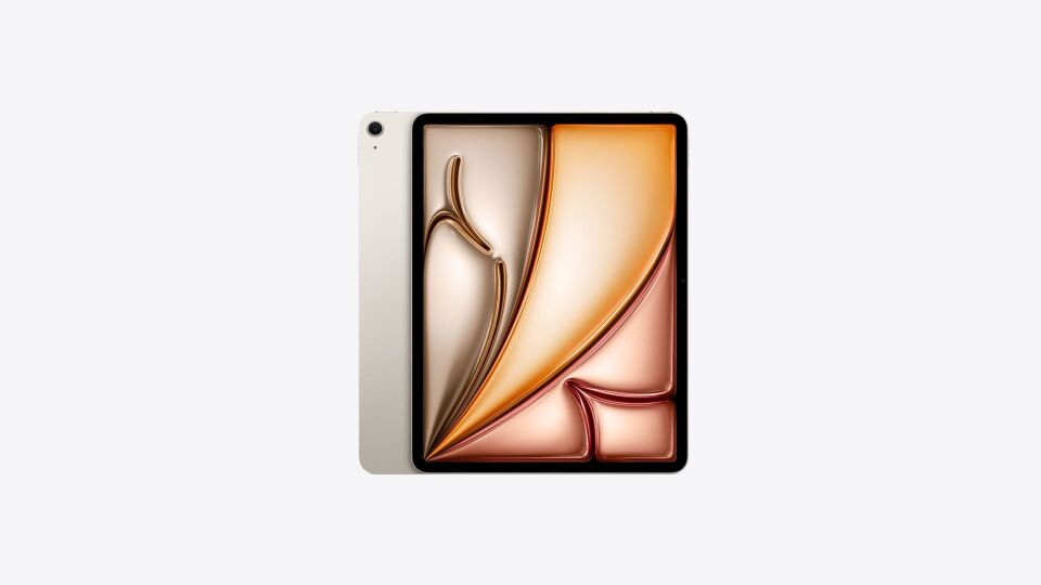 Apple 13 inç iPad Air M2 Wi-Fi + Cellular 512GB Yıldız Işığı - MV723TU/A