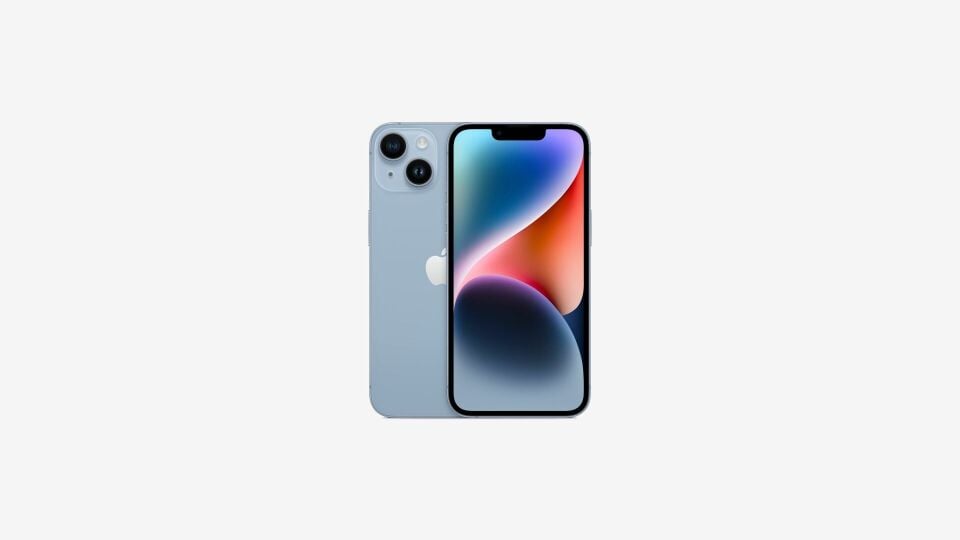 iPhone 14 mavi 6.1 inç ekran