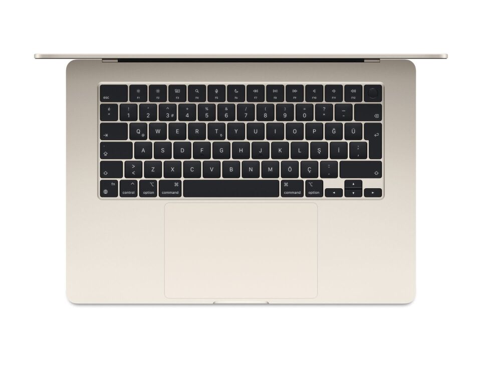 MACBOOK AİR 15' YILDIZ IŞIĞI 8 çekirdekli CPU’ya, 10 çekirdekli GPU’ya ve 16 çekirdekli Neural Engine’a sahip Apple M2 çip 8 GB birleşik bellek 256 GB SSD depolama True Tone özelliğine sahip 15.3 inç Liquid Retina ekran³ 1080p FaceTime HD kamera MagSafe 3