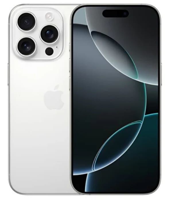 iPhone 16 Pro  6.3 inç  beyaz titanyum 128 Gb A18