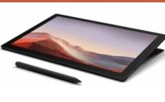 Microsoft - Surface Pro 7 - 12.3'' Touch Screen - Intel Core i3 - 4GB Memory - 128GB SSD with Black Type Cover (Latest Model) - Platinum  Orjinal Surface Pen Orjinal Surface klavyede dahildir