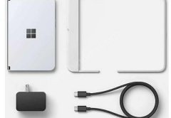 Microsoft Surface Duo 256 GB     – Ekran: 5.6 inç – Açıldığında: 8.1 inç 2700×1800 piksel AMOLED  – İşlemci: Qualcomm Snapdragon 855  – Bellek ve Depolama: 6 GB RAM / 128 GB veya 256 GB UFS 3.0  – Kamera: 11 Megapiksel f/2.0 diyafram – 4K video kaydı  – B