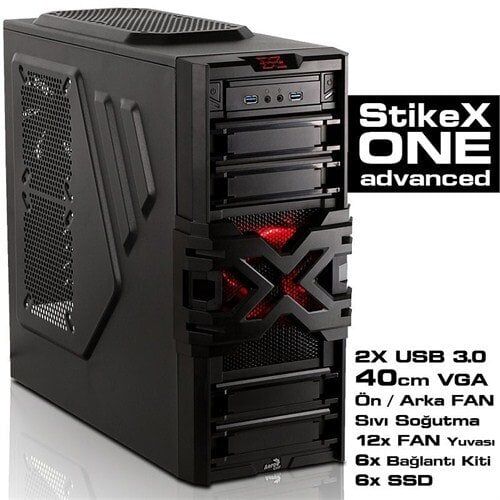 KİRALIK 1 hafta 1000 tl Atx Kasa PC STRIKE X KASA Intel 3.3 (r) Core İ7 (8 Core) 2Gb Ddr3 1066Mhz Ram Sistem Modeli: X58A-UD7 Nvidia 1536Mb Geforce x670 Ekran kartı 6ad ram slot 10ad 3.5''hdd yuva