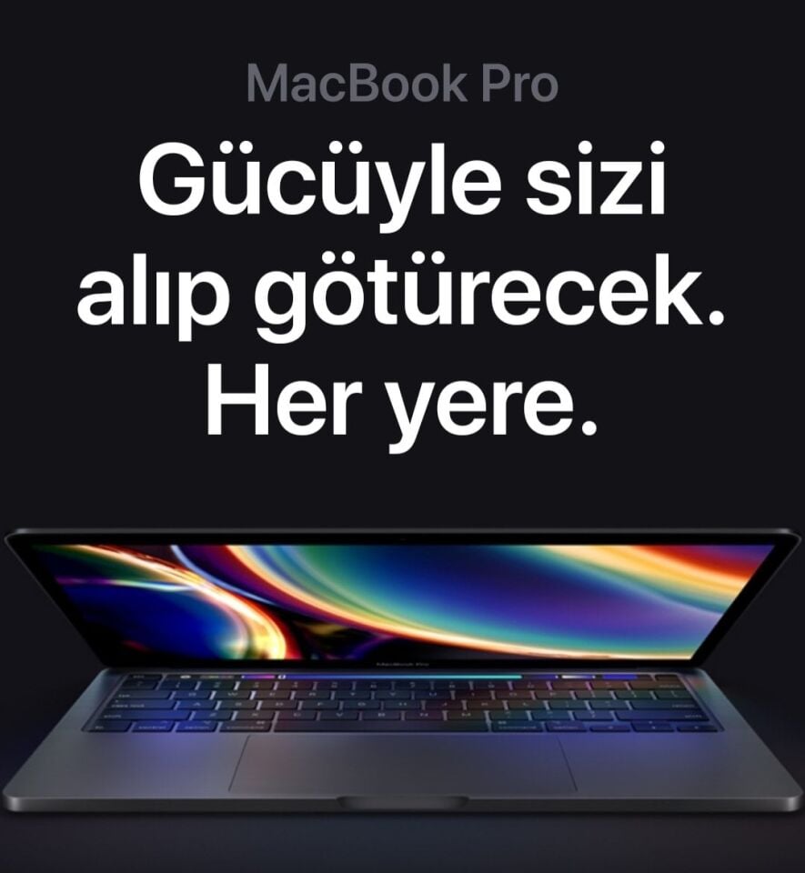 13 inç MacBook Pro’nuzu kişiselleştirin - Gümüş ve Uzay Grisi 2.0 GHz 4 çekirdekli 10. nesil Intel Core i5 işlemci, 3.8 GHz’e kadar Turbo Boost True Tone özelliğine sahip 13 inç Retina ekran Touch Bar ve Touch ID Intel Iris Plus Graphics 32 GB 3733 MHz LP