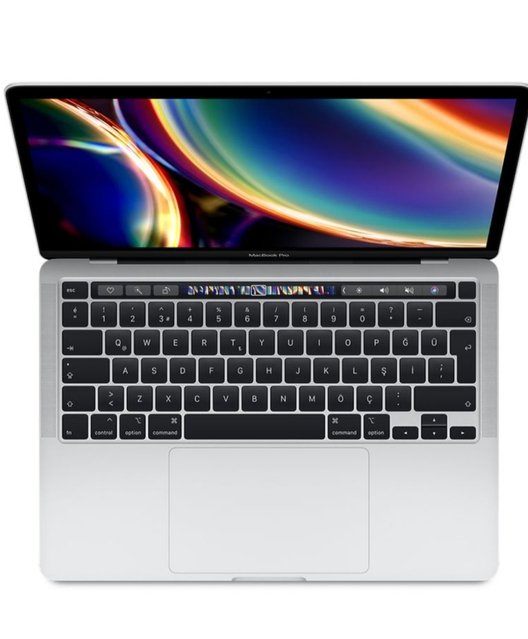 13 inç MacBook Pro’nuzu kişiselleştirin - Gümüş ve Uzay Grisi 2.0 GHz 4 çekirdekli 10. nesil Intel Core i5 işlemci, 3.8 GHz’e kadar Turbo Boost True Tone özelliğine sahip 13 inç Retina ekran Touch Bar ve Touch ID Intel Iris Plus Graphics 32 GB 3733 MHz LP