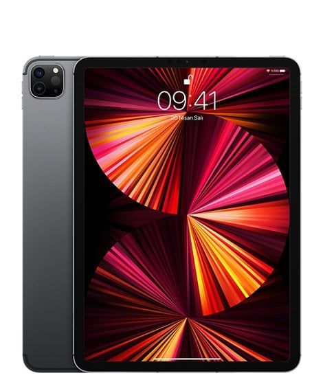 Apple 11 inç iPad Pro M1, Wi-Fi + cellular 128GB-Uzay Grisi
