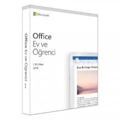 Microsoft Office 2019 PC veya Mac Ev ve Öğrenci Türkçe Lisans