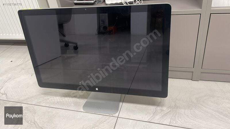 2..el Apple 27''Thunderbolt Cinema Display Ekranı MagSafe, USB,  2560-by-1440-pixel resolution, macpro 2008 - 2012 arası display çıkışı   olan tüm kartlara, A1407,    kozmetik olarak 8/10    % 5  kararma ve leke vardır   Introduced    July 2011 Discontinu