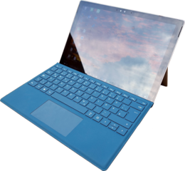 2.el Microsoft Surface Pro 4 1724 12,3'' Dokunmatik Ekran lcd 6.nesil i7 -6650 2,2ghz cpu 16 Gb Ram,  256 Gb SSD intel iris graphics 540,  sadece cihaz +  yan sanayi adaptörü vardır