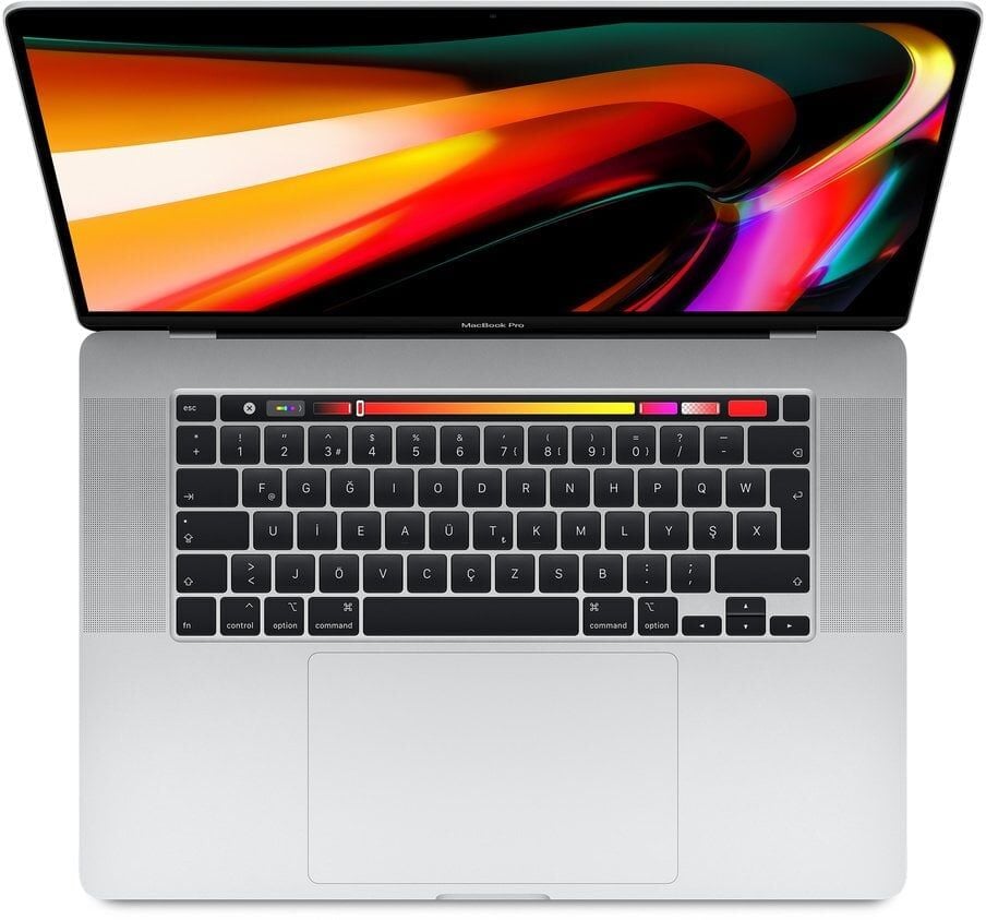 16 inç MacBook Pro’nuzu kişiselleştirin - Gümüş ve Uzay Grisi 2.6 GHz 6 çekirdekli 9. nesil Intel Core i7 işlemci, 4.5 GHz’e kadar Turbo Boost 32 GB 2666 MHz DDR4 bellek 4 GB GDDR6 belleğe sahip AMD Radeon Pro 5500M 4 TB SSD depolama True Tone özelliğine