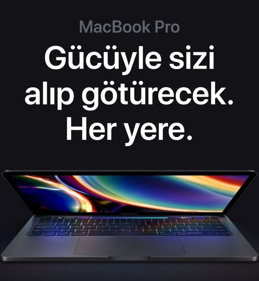 16 inç MacBook Pro’nuzu kişiselleştirin - Gümüş ve Uzay Grisi 2.6 GHz 6 çekirdekli 9. nesil Intel Core i7 işlemci, 4.5 GHz’e kadar Turbo Boost 32 GB 2666 MHz DDR4 bellek 8 GB HBM2 belleğe sahip AMD Radeon Pro 5600M 2 TB SSD depolama True Tone özelliğine s