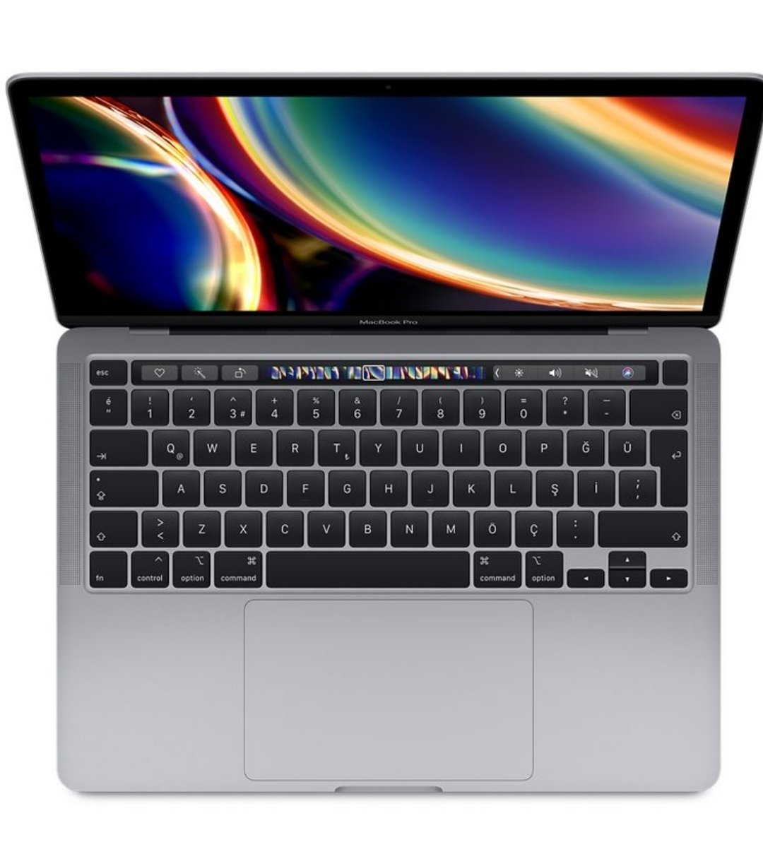 16 inç MacBook Pro’nuzu kişiselleştirin - Gümüş ve Uzay Grisi 2.6 GHz 6 çekirdekli 9. nesil Intel Core i7 işlemci, 4.5 GHz’e kadar Turbo Boost 64 GB 2666 MHz DDR4 bellek 4 GB GDDR6 belleğe sahip AMD Radeon Pro 5300M 512 GB SSD depolama True Tone özelliğin
