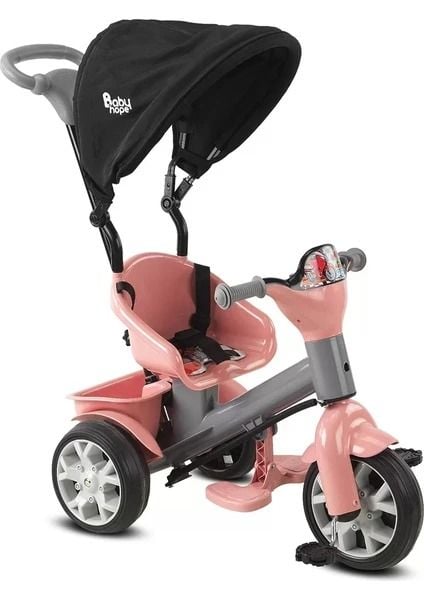 Baby Hope 121 Bobo Speed Tenteli Bisiklet Pembe Gri