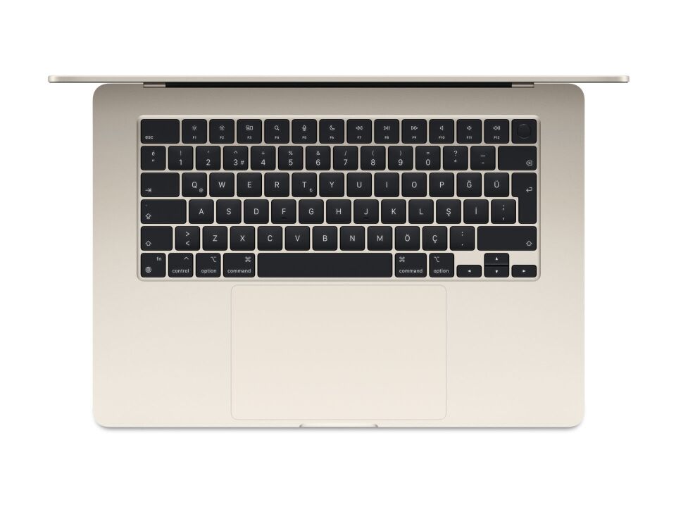 Macbook Air 15''  16 gb 256 gb yıldız ışığı  8 çekirdekli CPU’ya, 10 çekirdekli GPU’ya ve 16 çekirdekli Neural Engine’a sahip Apple M2 çip 16 GB birleşik bellek 256 GB SSD depolama True Tone özelliğine sahip 15.3 inç Liquid Retina ekran³ 1080p FaceTime HD