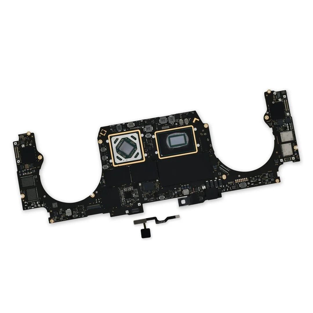 MacBook Pro 16'' (2019) 2.6 GHz Anakart, Radeon Pro 5300M, Eşleştirilmiş Dokunmatik Kimlik Sensörüyle