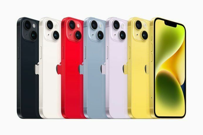 iphone 14 Plus  6.7'' 256 gb  mavi, kırmızı, yıldız ışığı, sarı, mor, gece yarısı (siyah)