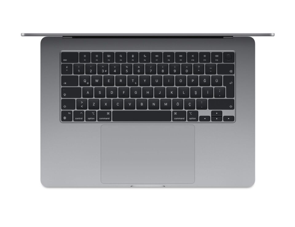 15 inç Macbook Air uzay grisi 8 gb bellek 512 gb  ssd