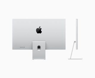 Apple  Standart  cama eğim ve yükseklik ayarlı standa Studio Display 27 inç 5K Retina ekran. Ana Sahne özellikli 12 MP Ultra Geniş kamera. Stüdyo kalitesinde mikrofonlar. Uzamsal Ses teknolojisine sahip altı hoparlörlü ses sistemi.