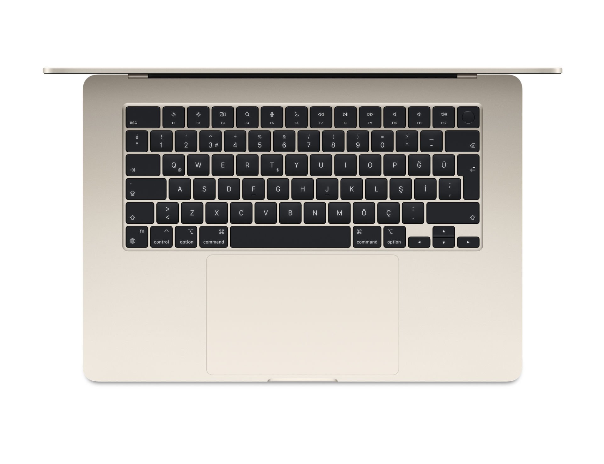 Macbook Air M2 15 inc 16 gb 2 Tb yıldız ışığı