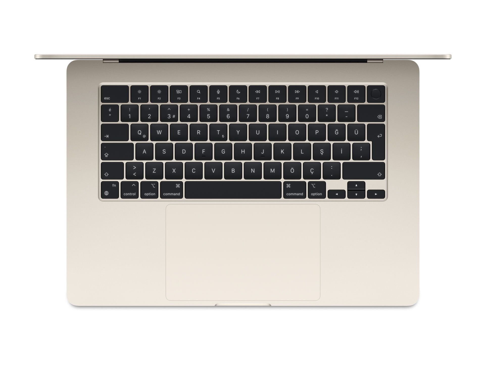 Macbook Air M2 15 inc 16 gb 2 Tb yıldız ışığı